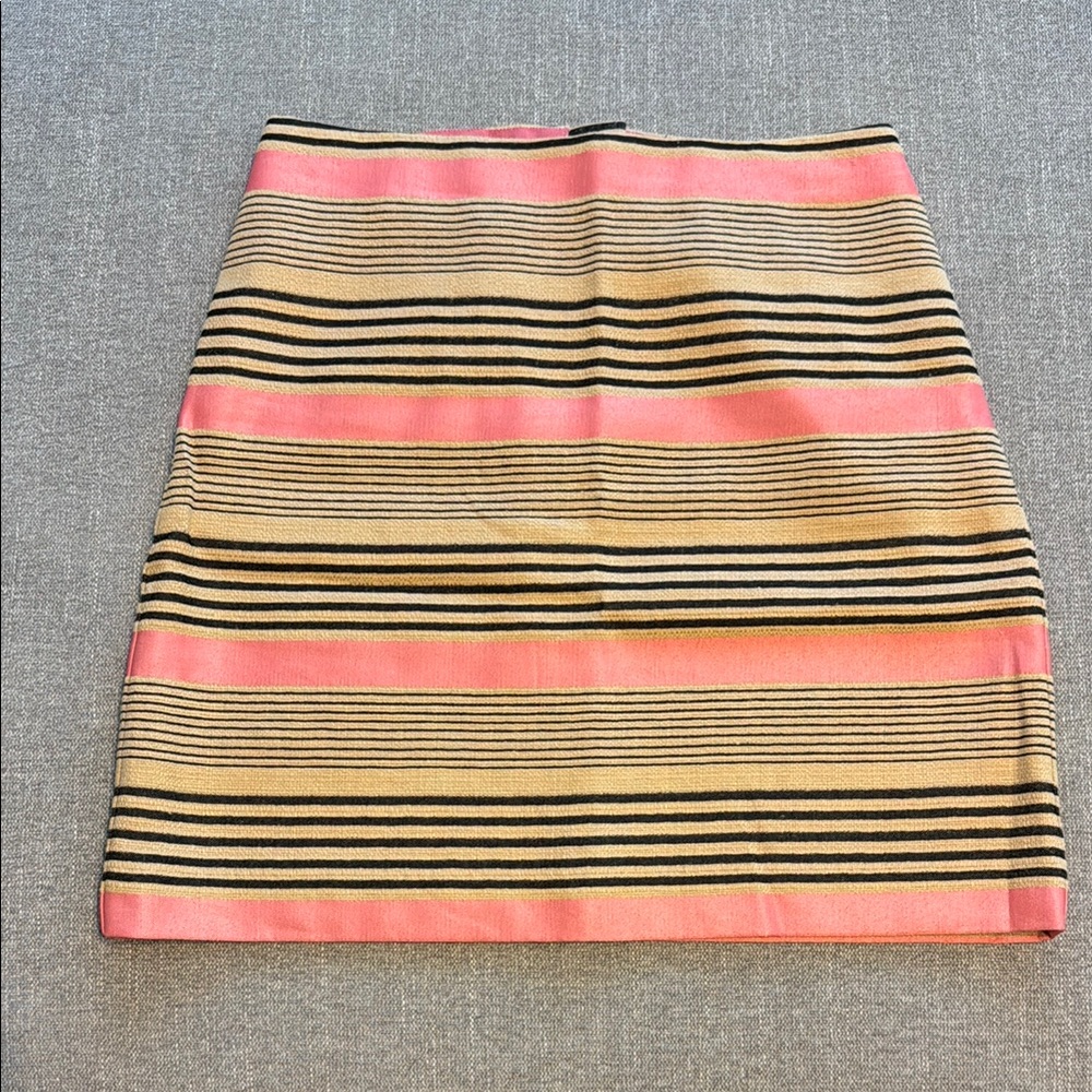 Striped Pink and Black Women's Skirt
